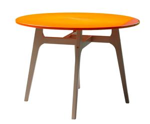 Table hêtre massif, orange - Ø100