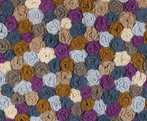 Tapis Christelle laine, patchwork - 100*150