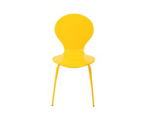 Chaise acier, jaune - H87