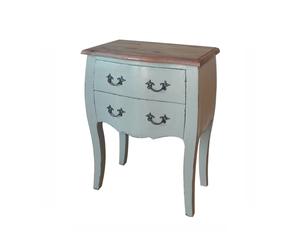 Commode 2 Tiroirs orme, Gris Perle - H80