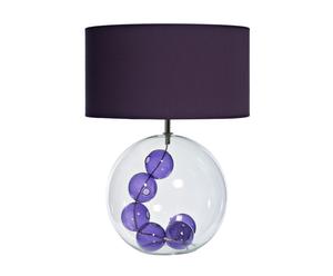 Lampe à poser necklace verre, violet - H53
