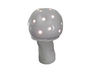 Lampe Champipi céramique, Blanc - H38