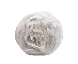 Coussin en forme de rose Coton, Blanc - Ø30