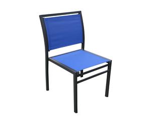 Chaise empilable, bleu - L42