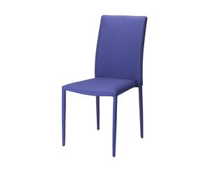 Chaise Plastique et toile, Bleu  - L43