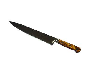 Couteau à pain Plexiglass et Inox, Orange - L30