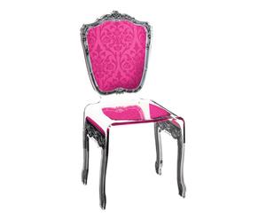 Chaise baroque Verre, Rose - L45