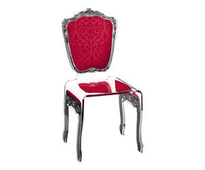 Chaise baroque Verre, Rouge - L45