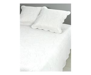 Couvre-lit et 2 Taies CLARA Coton, Blanc - 250*230