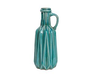 Vase Années 50 Grès, Turquoise - H30