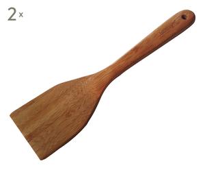 2 spatules bambou, naturel - l30