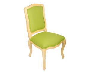 Chaise bois sungkai, vert et naturel - H100