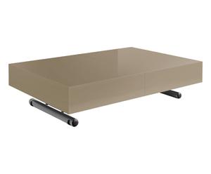 Table basse relevable Venise pin, Taupe - L120