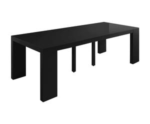 Table extensible MADRID, Noir laqué – L100 à 250