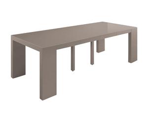Table extensible MADRID, Taupe laqué – L100 à 250
