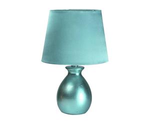 Lampe à poser céramique, turquoise – H32