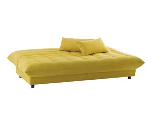 Canapé-lit, jaune - L190