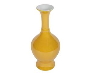 Vase IMPERIAL porcelaine, jaune - H27