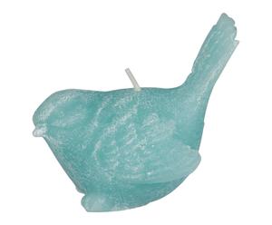Bougie BIRD paraffine, turquoise - L9