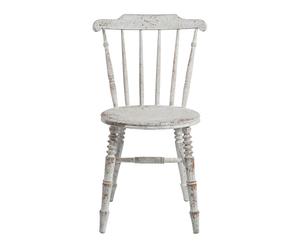 Chaise boid de bouleau, blanc antique - L40