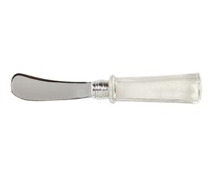 Couteau à beurre verre et inox, transparent et argenté - L21