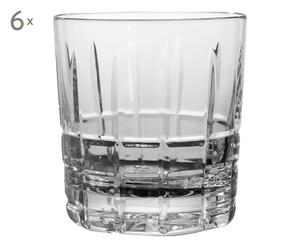 6 Verres bas à whisky ARKADIA cristal, transparent - H9