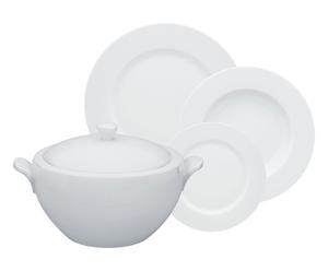 Service de vaisselle SPIRIT porcelaine, blanc - 70 Pièces