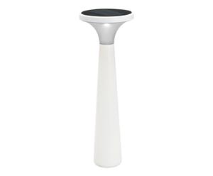 Lampe solaire LED ASSISI, blanc - H65