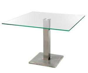 Table carrée marbre, Gris - Ø110