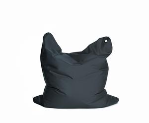 Pouf polyester, gris anthracite - 115*140