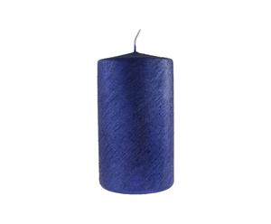 Bougie cylindrique, bleu – H15
