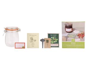 Kit pour confiture de fraises, inox et verre - Transparent