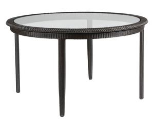 Table Aluminium, Brun et transparent  - Ø130