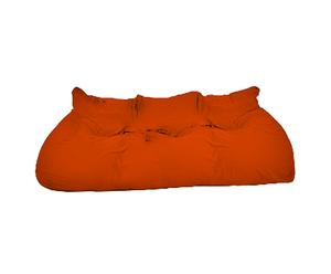 Canapé coton, orange - 3 Places