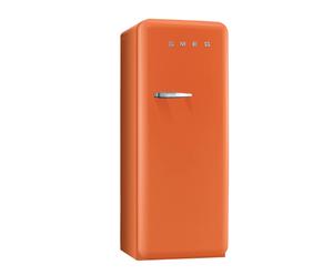 Réfrigérateur – Congélateur inox, orange – H151