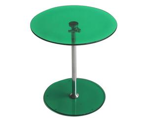Table Métal et verre, Vert - Ø45