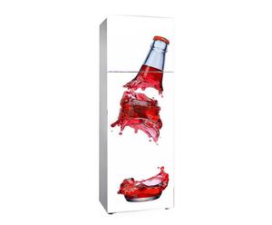 Sticker pour réfrigérateur Bottiglia Rotta PVC, Multicolore - 150*70