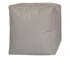 Pouf Polyester et silicone, Gris - H40