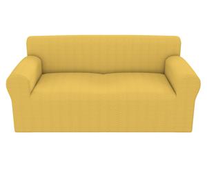 Housse de canapé RAPHAEL polyester et coton, jaune - L110-150