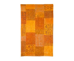 Tapis patchwork tangerine 100% coton, orange - 140*70