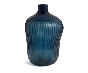 Vase STRIPED MEDIUM, bleu - H34