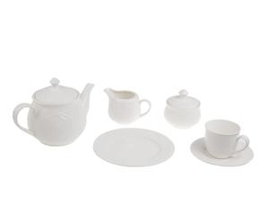 Service à thé, Porcelaine - Blanc