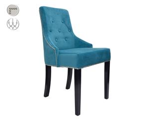 Chaise, turquoise et noir - L50