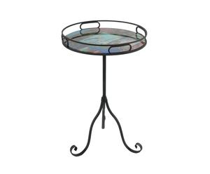 tavolino circolare in metallo con treppiede arlem - d 46/H 72 cm