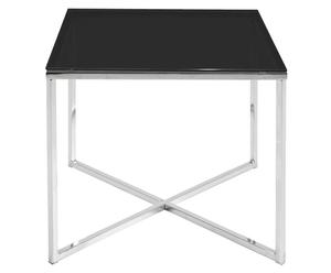 tavolino quadrato Levian nero - 50x45x50 cm