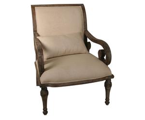 Sedia in legno e tessuto Elegance - 75x88x100 cm
