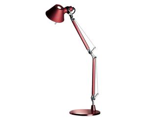 lampada da tavolo Tolomeo by De Lucchi&Fassina rosso - d 17/H 37-73 cm