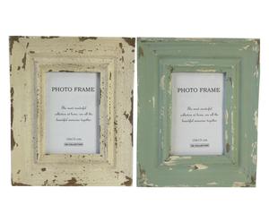 Set di 2 cornici portafoto in legno di paulonia GLOUCESTER - 10X15 cm