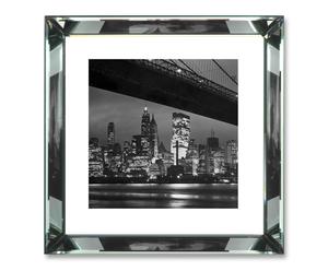 Foto con cornice in vetro New York at Night - 47x47x5 cm