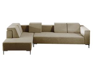 divano angolare Linares beige lato destro - 290x81x100 cm
